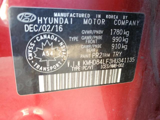 2017 HYUNDAI ELANTRA SE - KMHD84LF3HU341135