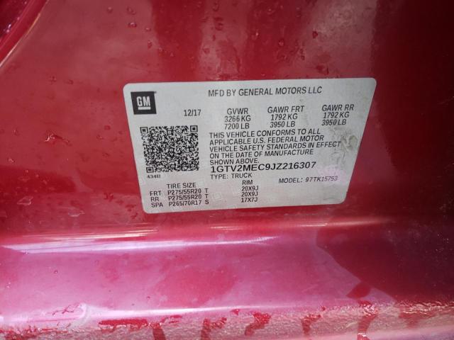 2018 GMC SIERRA K15 - 1GTV2MEC9JZ216307