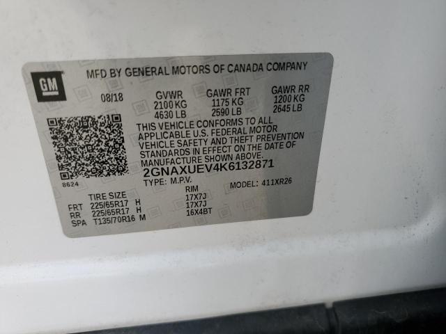 2019 CHEVROLET EQUINOX LT - 2GNAXUEV4K6132871