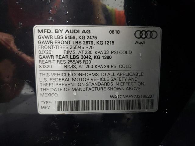 2018 AUDI Q5 PRESTIG WA1CNAFY7J2198237