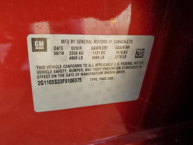 2015 CHEVROLET IMPALA LTZ - 2G1165S33F9106375