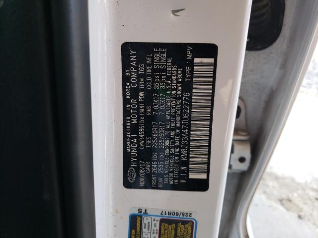 2018 HYUNDAI TUCSON SEL - KM8J33A47JU622776