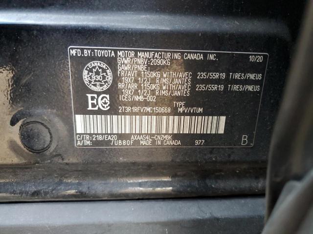 2021 TOYOTA RAV4 XLE - 2T3R1RFV7MC150668