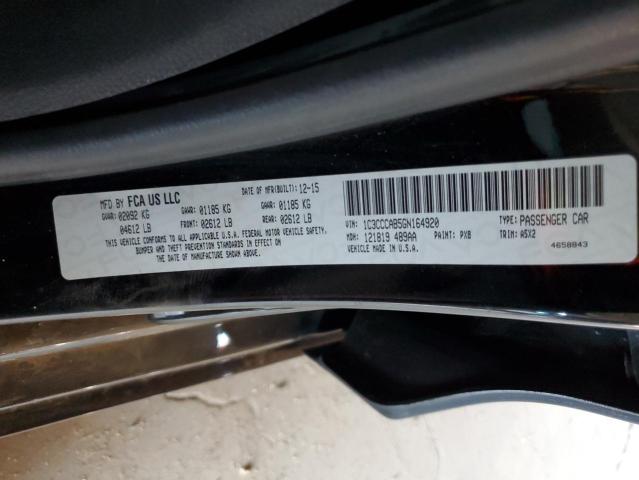 2016 CHRYSLER 200 LIMITE - 1C3CCCAB5GN164920
