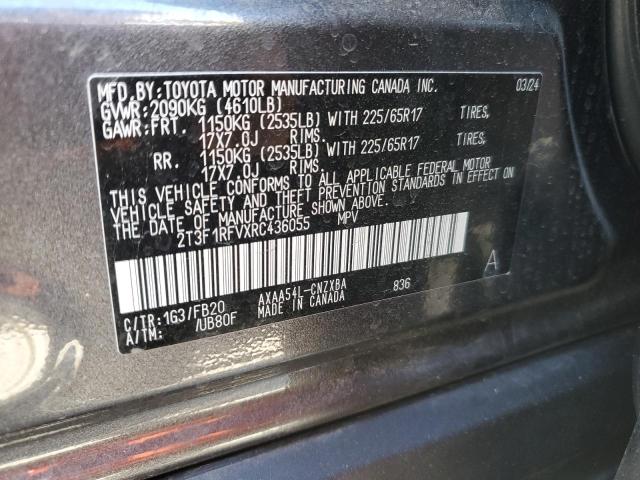 VIN 2T3F1RFVXRC436055 2024 Toyota RAV4, LE no.13