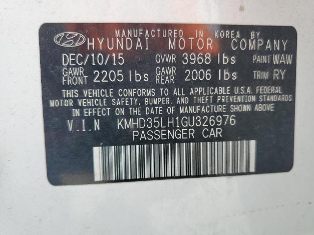 VIN KMHD35LH1GU326976 2016 Hyundai Elantra no.14