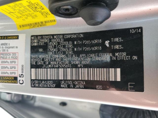 VIN JTJJM7FX4F5095693 2015 Lexus GX, 460 Premium no.14