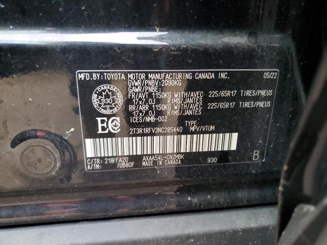 2022 TOYOTA RAV4 XLE - 2T3R1RFV3NC285440