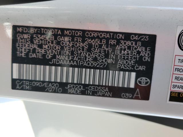 VIN JTDAAAAA1PA009227 2023 Toyota Mirai, Xle no.12