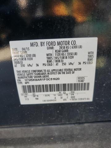 2015 FORD EXPLORER P - 1FM5K8AR1FGC51620
