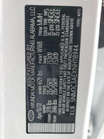 2022 HYUNDAI TUCSON SEL - 5NMJC3AEXNH118944