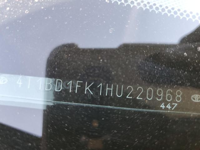 2017 TOYOTA CAMRY HYBR - 4T1BD1FK1HU220968