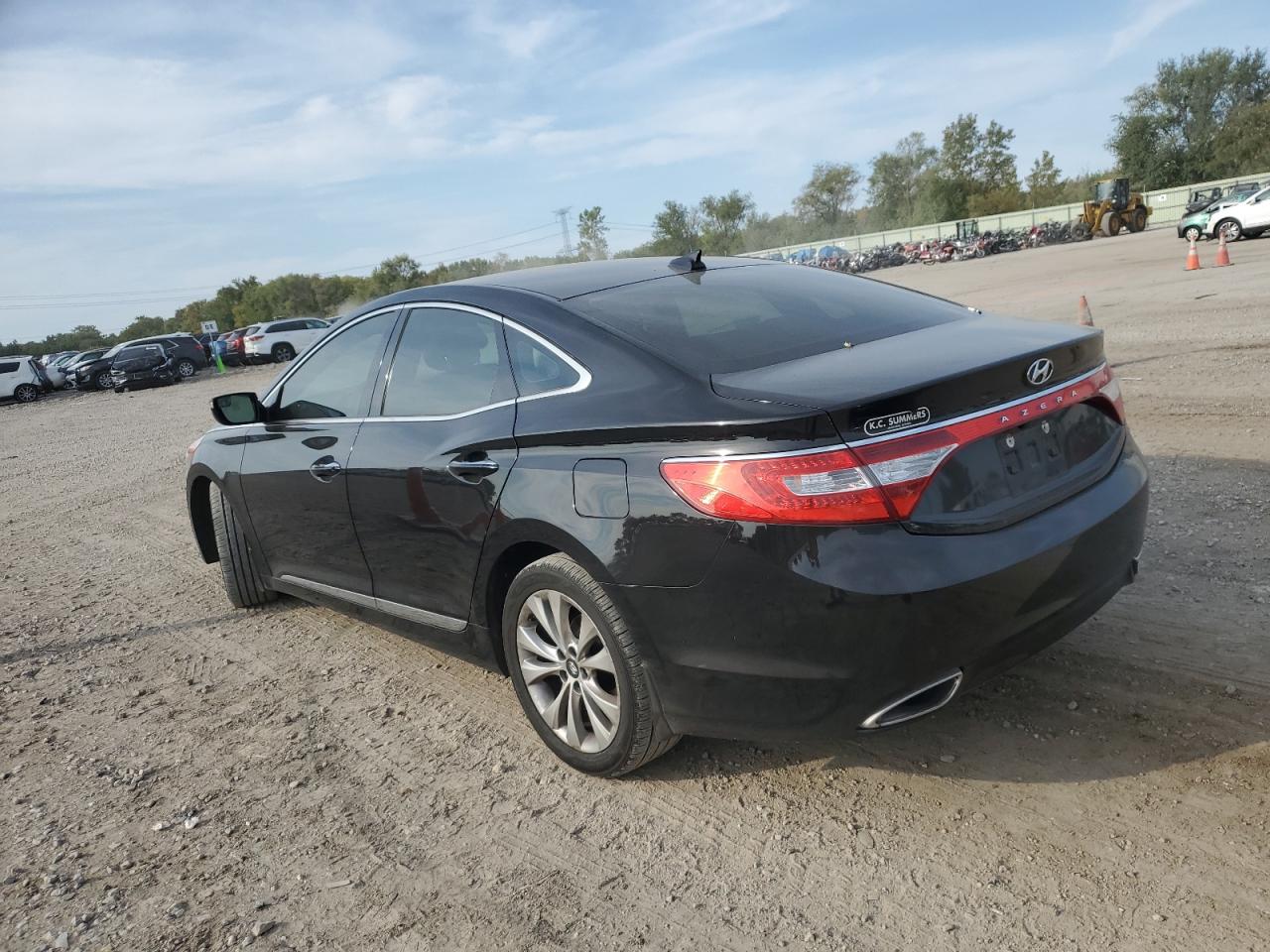 HYUNDAI AZERA 2014 black  gas KMHFG4JG7EA414236 photo #3