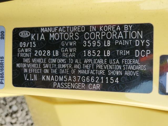 2016 KIA RIO LX - KNADM5A37G6621154