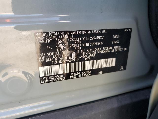 2019 TOYOTA RAV4 XLE - 2T3P1RFV2KW073341