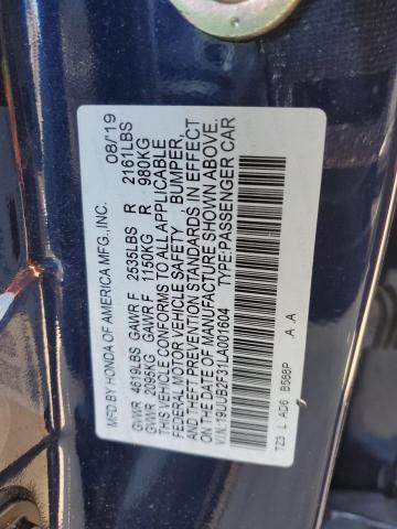 2020 ACURA TLX - 19UUB2F31LA001604