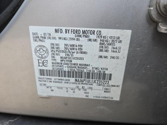 2018 FORD ECOSPORT S - MAJ6P1UL1JC235223