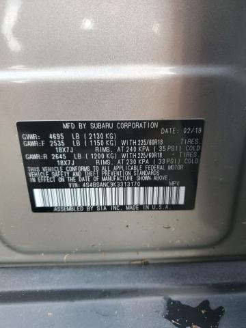2019 SUBARU OUTBACK 2. - 4S4BSANC9K3313170