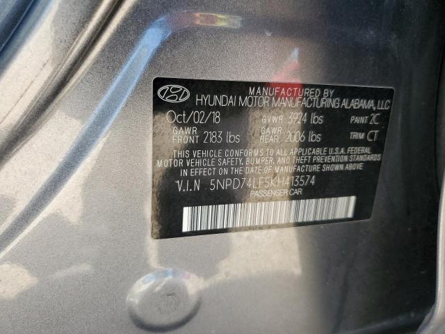 2019 HYUNDAI ELANTRA SE - 5NPD74LF5KH413574