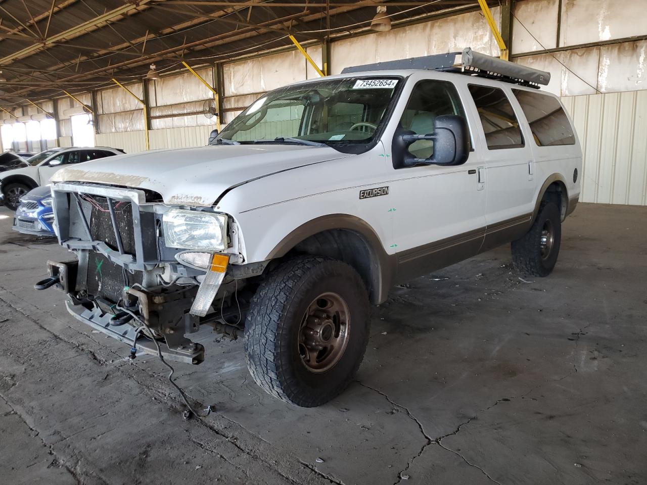 FORD EXCURSION 2003 white  gas 1FMNU45S93EB44757 photo #1