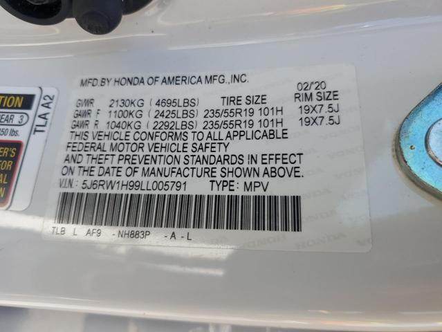 2020 HONDA CR-V TOURI - 5J6RW1H99LL005791