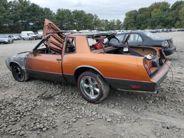 CHEVROLET MONTE CARL 1985 orange coupe gas 1G1GZ37G6FR114333 photo #3