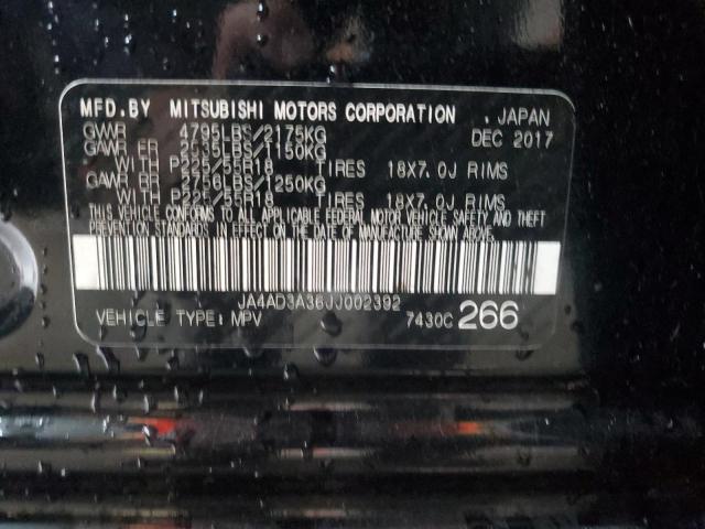 2018 MITSUBISHI OUTLANDER - JA4AD3A36JJ002392