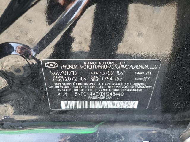 VIN 5NPDH4AEXDH248440 2013 HYUNDAI ELANTRA no.12