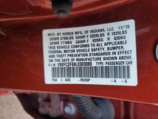 2020 HONDA CIVIC LX - 19XFC2F69LE003080