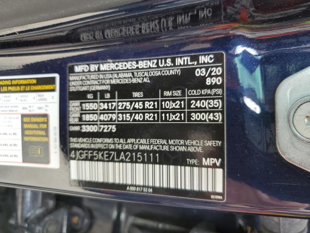 2020 MERCEDES-BENZ GLS 450 4M - 4JGFF5KE7LA215111