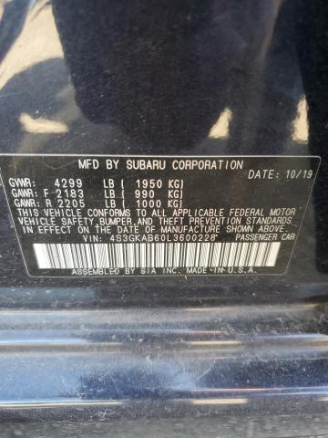2020 SUBARU IMPREZA - 4S3GKAB60L3600228