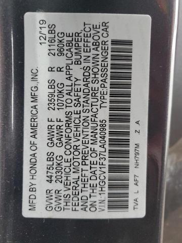 2020 HONDA ACCORD SPO - 1HGCV1F37LA040985