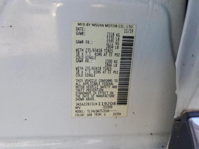 2020 NISSAN MURANO SV - 5N1AZ2BJ5LN119208