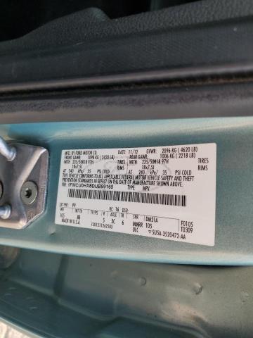 VIN 1FMCU0HX8DUB99165 2013 Ford Escape, Sel no.12