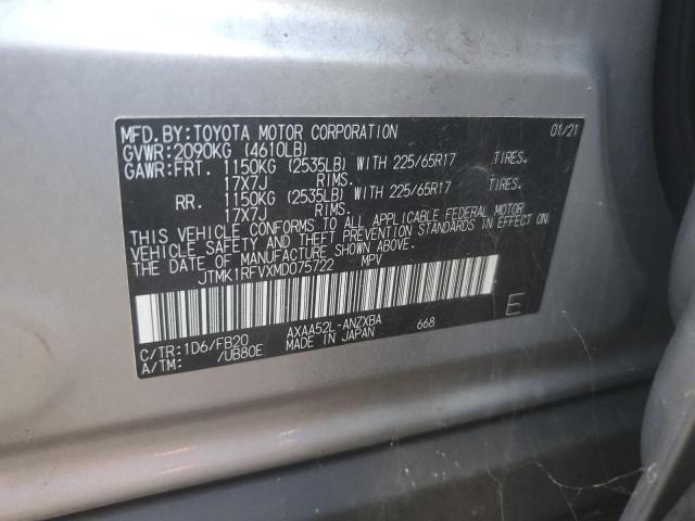 2021 TOYOTA RAV4 LE - JTMK1RFVXMD075722