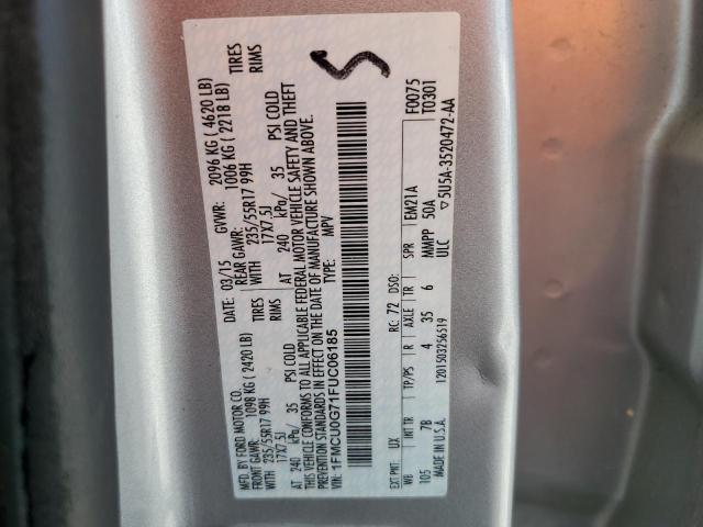 VIN 1FMCU0G71FUC06185 2015 Ford Escape, SE no.13