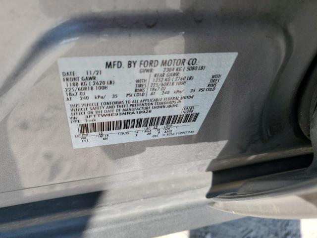 2022 FORD MAVERICK X - 3FTTW8E93NRA19926