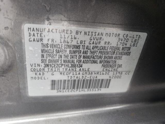 2017 NISSAN VERSA NOTE - 3N1CE2CP1HL355134