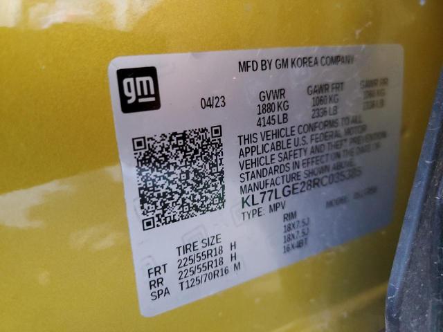 2024 CHEVROLET TRAX 1RS - KL77LGE28RC035385