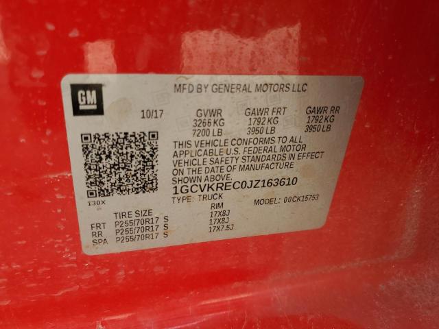 2018 CHEVROLET SILVERADO - 1GCVKREC0JZ163610