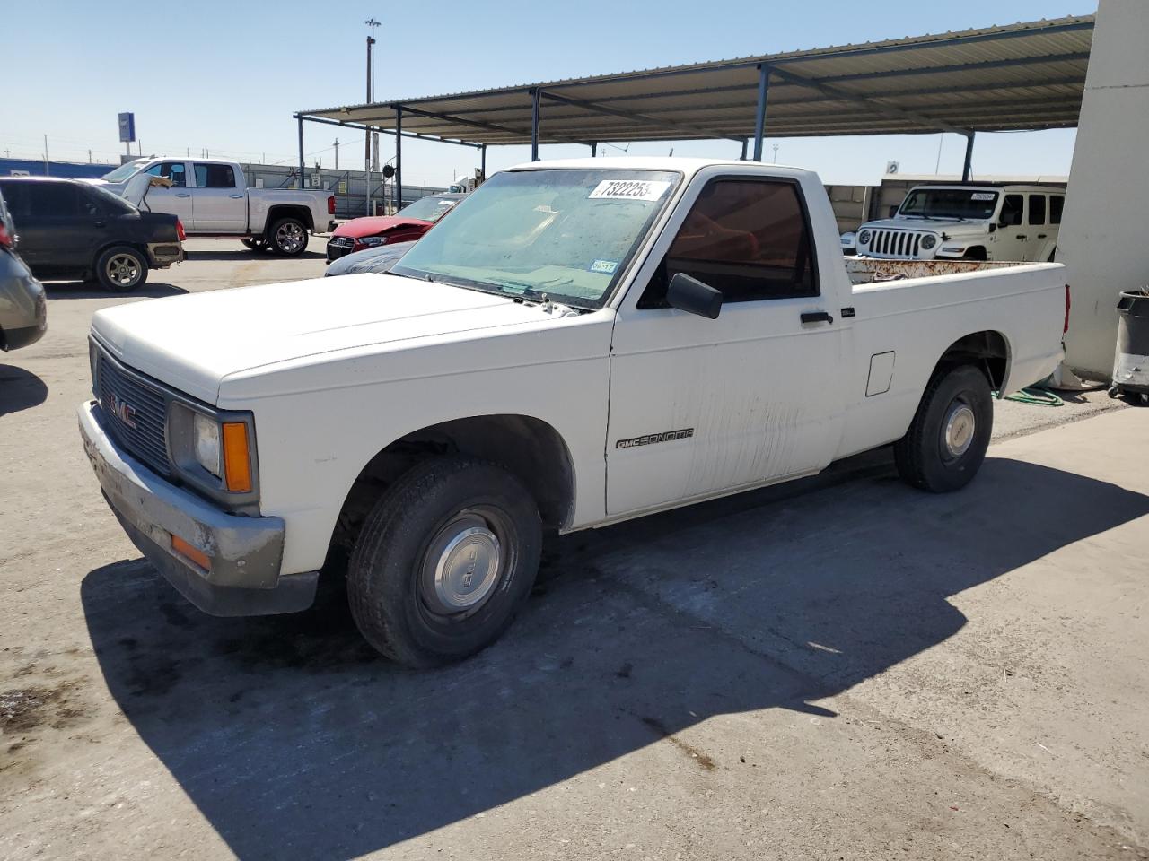 GMC SONOMA 1991 white  gas 1GTCS14A5M8547644 photo #1