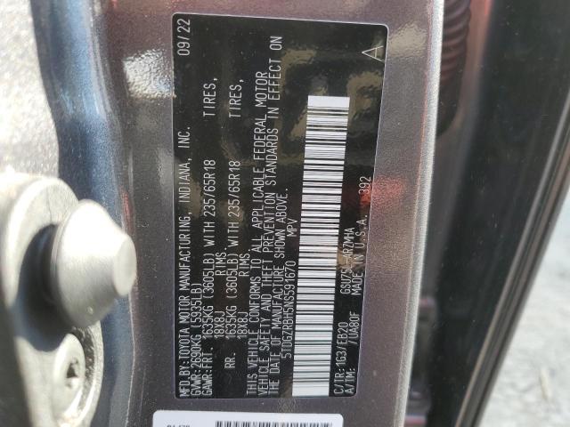 2022 TOYOTA HIGHLANDER - 5TDGZRBH5NS591670