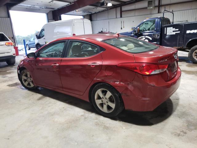 HYUNDAI ELANTRA GL 2012 red  gas KMHDH4AE2CU299169 photo #3