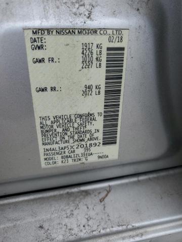 2018 NISSAN ALTIMA 2.5 - 1N4AL3AP5JC201892