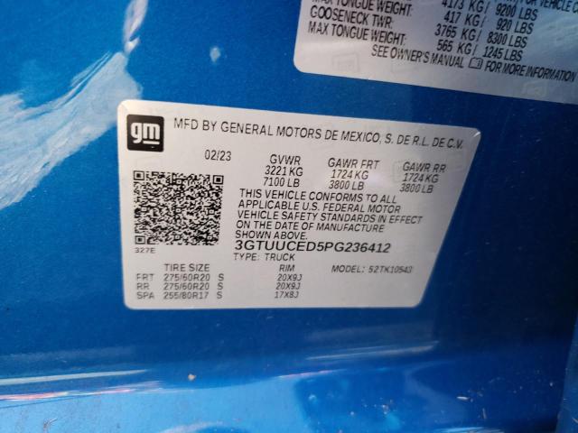 2023 GMC SIERRA K15 - 3GTUUCED5PG236412