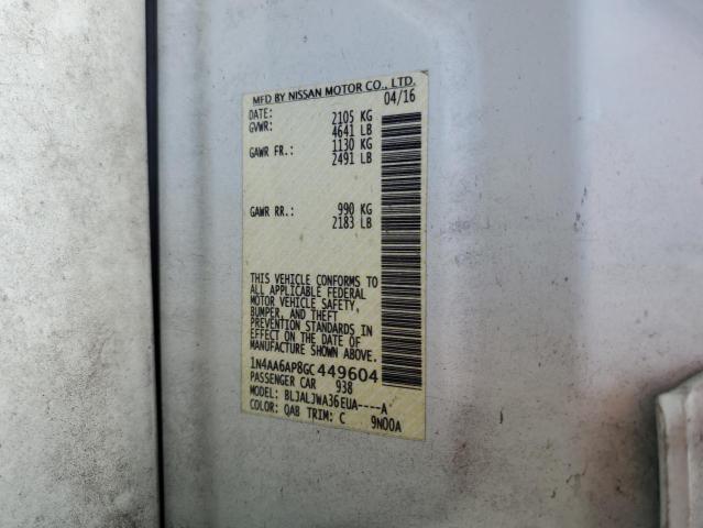 2016 NISSAN MAXIMA 3.5 - 1N4AA6AP8GC449604