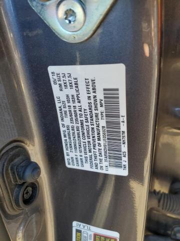 2018 HONDA CR-V TOURI - 7FARW2H91JE056928