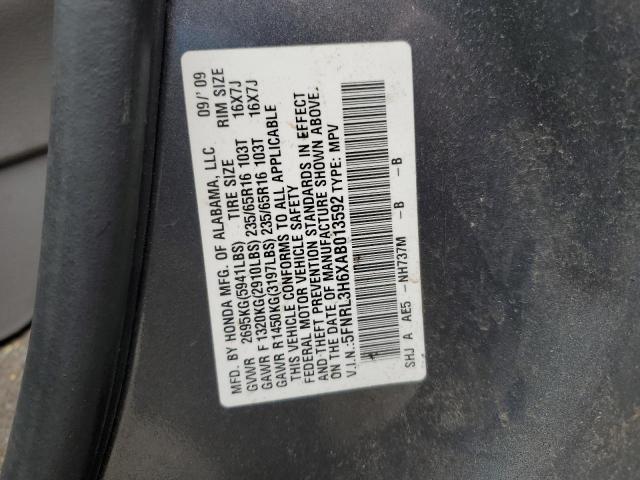 2010 HONDA ODYSSEY EX 5FNRL3H6XAB013592  72917774