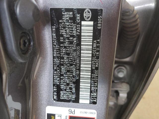 2017 TOYOTA CAMRY LE - 4T1BF1FK9HU728535