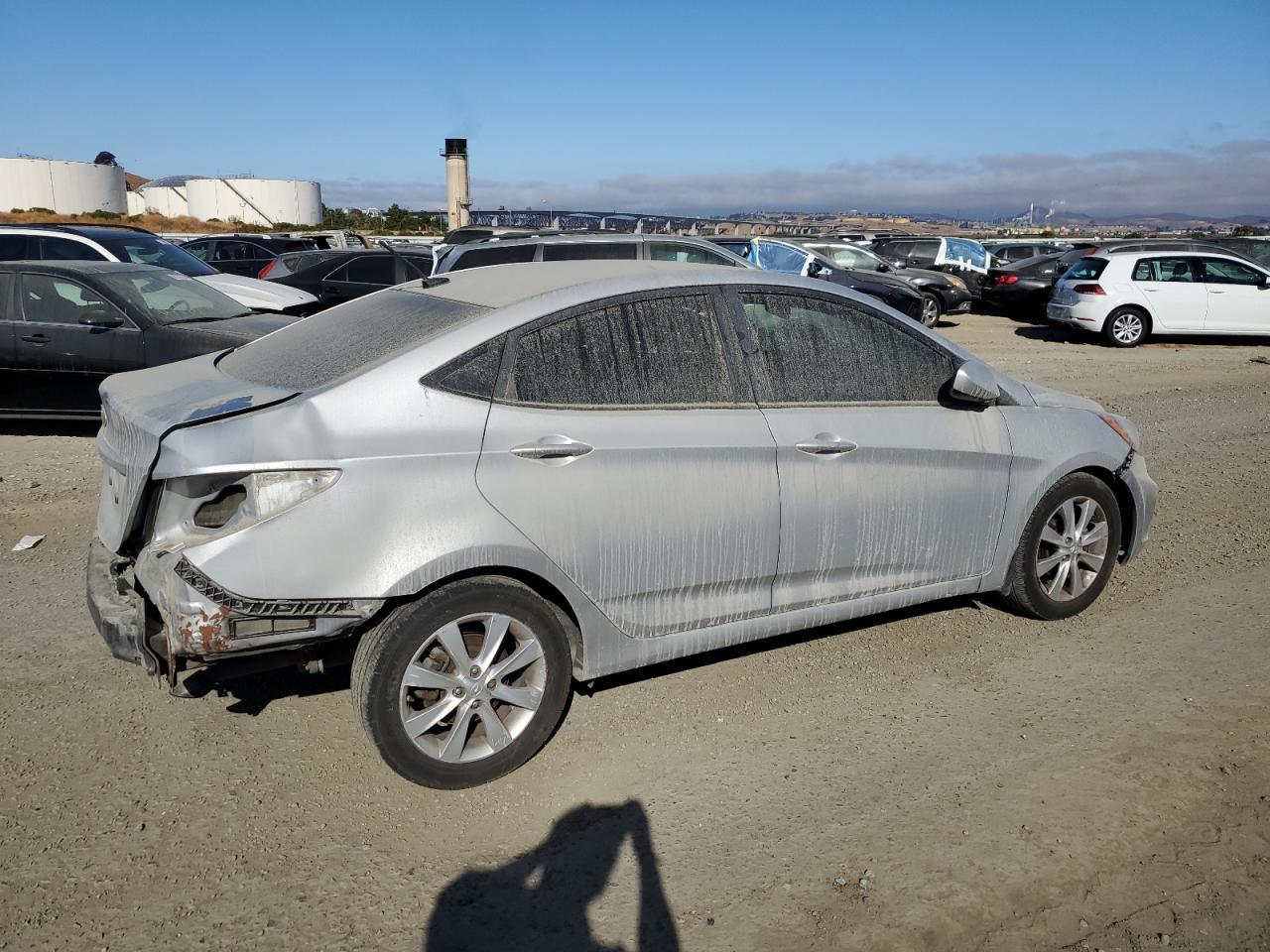 Lot #2845364109 2013 HYUNDAI ACCENT GLS